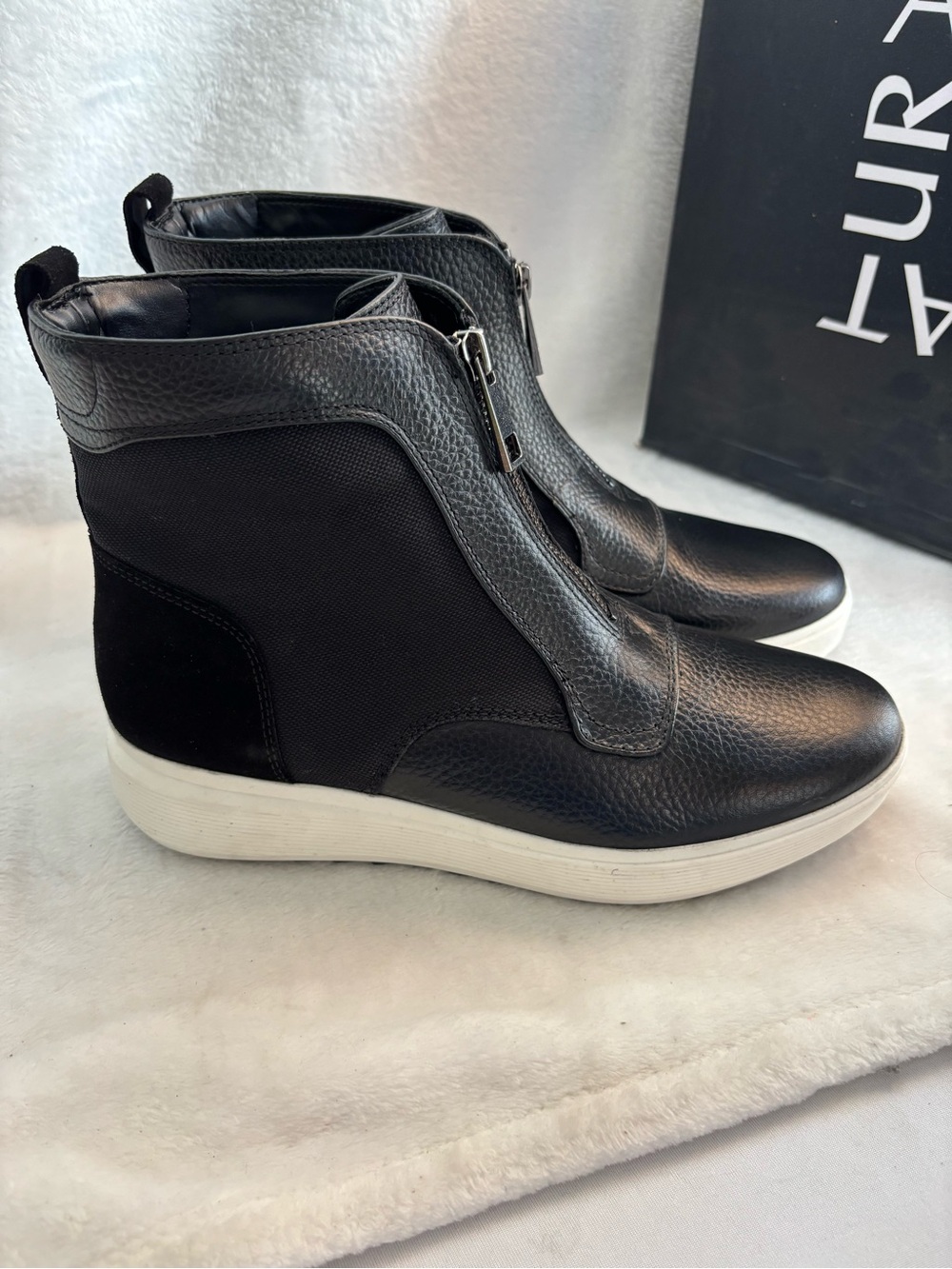 Naturalizer Tisha Leather Boots Women’s Black Size 9.5M